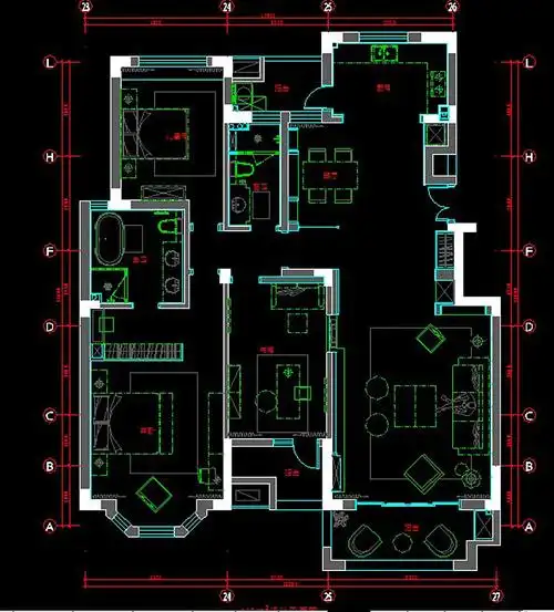 建业森林半岛130平新中式风格三室两厅装修案例欣赏|空间|家装设计