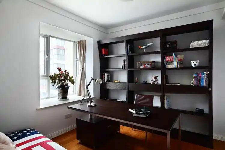 上海江雁依山郡148平简欧风格四室二厅二卫一厨书房装修效果图