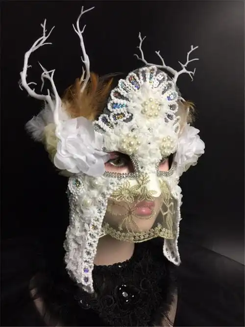 蒙面唱将面具 蒙面唱将面具夸张舞台蒙面歌王假面酒吧蒙面歌手演唱