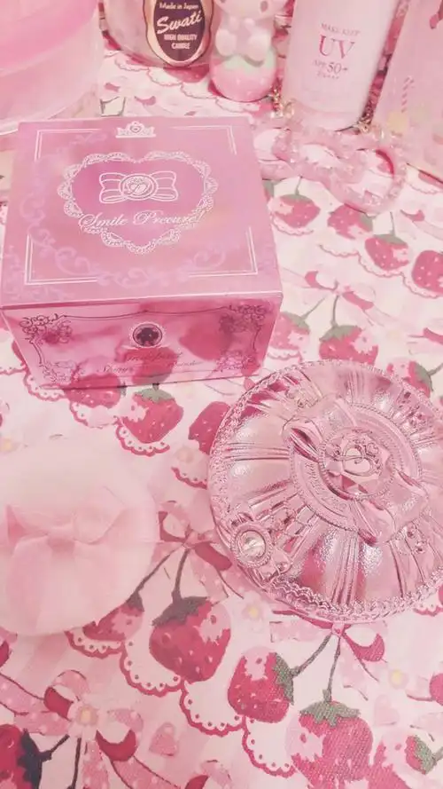 卡通手机壁纸少女原宿粉色少女心可爱日系韩系软妹锁屏壁纸78