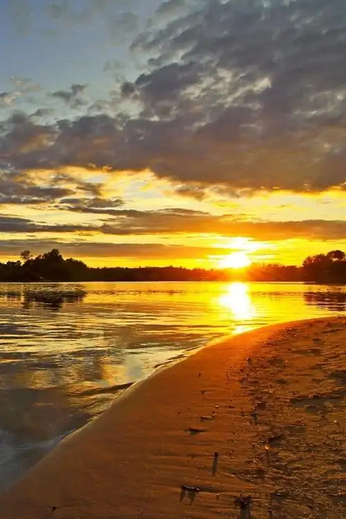 壁纸 俄罗斯的风景,河流,日落,天空,云 1920x1200 hd 高清壁纸, 图片