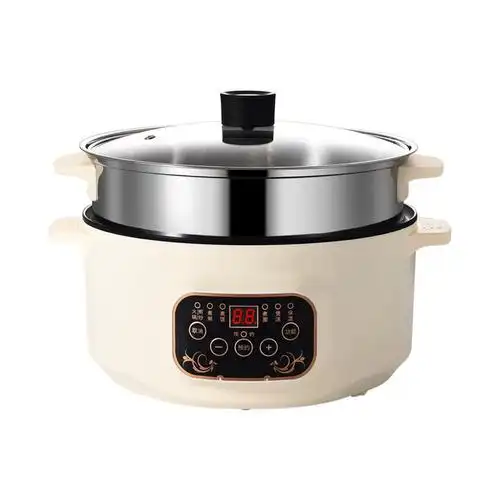 电煮锅多功能家用一体锅电火锅学炒锅生宿舍煮面小电锅蒸煮电炒菜