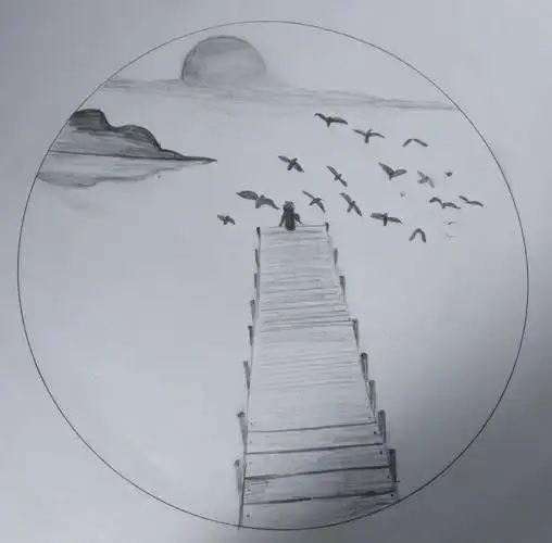 新世纪学校七年级学生"停课不停学"优秀美术作业展——《画家乡的风景