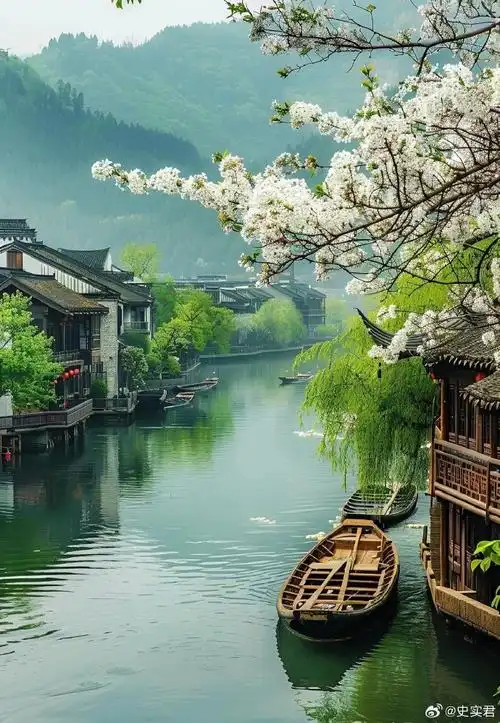 小桥流水人家,风景美如画