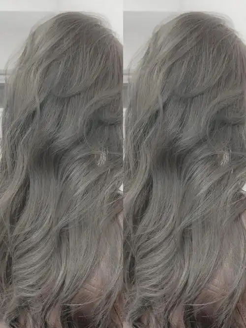 显白发色青木亚麻灰爱死了这个颜色