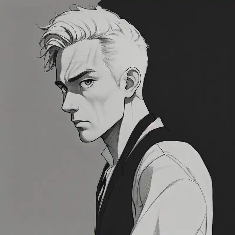 96大叔的黑白素描头像集94 探索大叔的独特魅力,通过黑白素描的