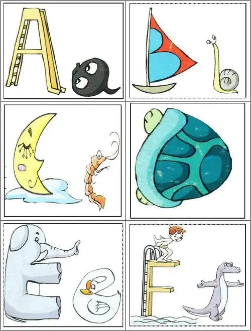 英语26个字母象形图