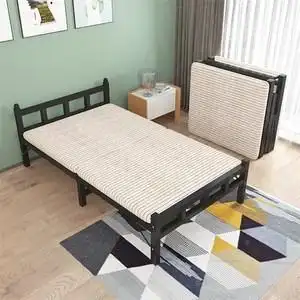 折叠床便携款 1米宽单人床病人陪护床1米2女孩简易床可折叠出租房