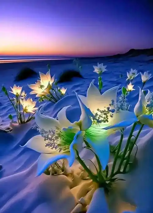 惊艳世俗的雪中花_好运