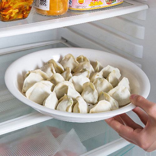 多功能水果盘创意餐具 家用塑菜盘子盛芯华 白色饺子盘【一个装】