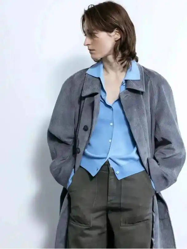 灰色 蓝色,绝美高级感"配色",冬天这样穿搭太显气质了