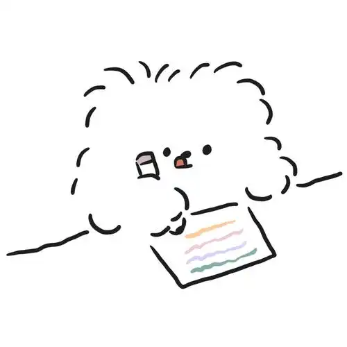 我爱学习 韩国ins风简约手绘可爱头像