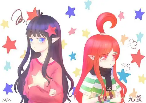 色差杀我,是群里的作业 # 凹凸世界# 凯丽# 艾比# 凯艾