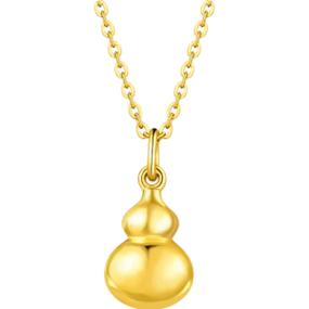 六福珠宝七夕礼物足金葫芦黄金吊坠挂坠不含项链计价l01gtbp0009约123