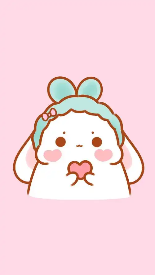可爱软萌卡通兔子图片手机壁纸