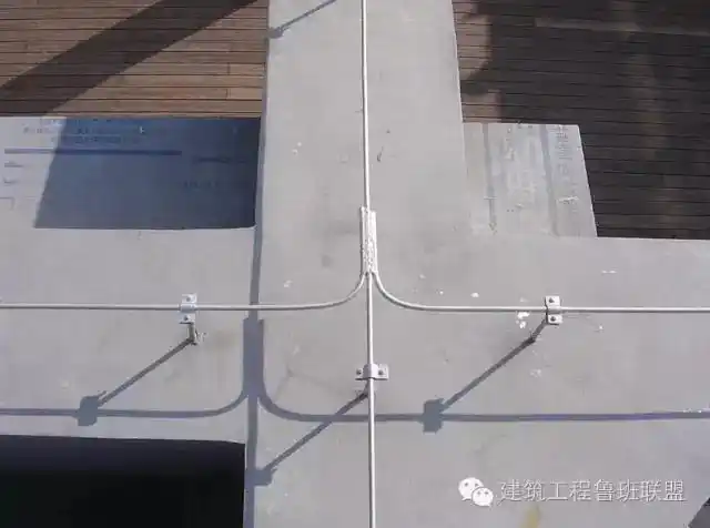 电机进线,屋面避雷网安装,小细节,大方向!