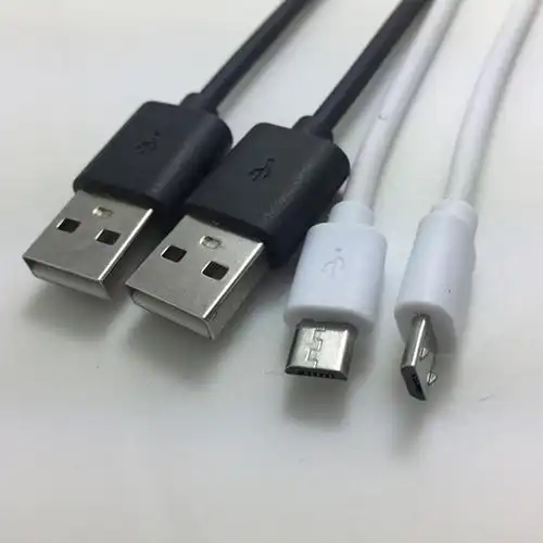 安卓v8 充电线 micro  注塑头0.5米短线 2a快充智能手机数据线