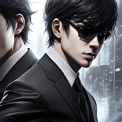 神秘黑衣人头像图片