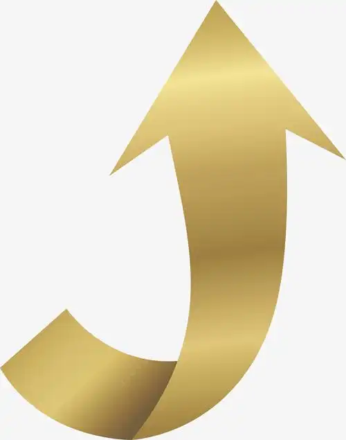 悠多彼娅采集于2021-02-01 18:35:21金色立体指引箭头矢量图高清素材