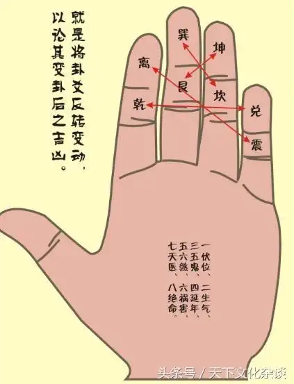 后天八卦掌诀图示先天八卦掌诀图示十二长生掌诀图示