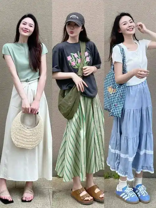 夏季的衣服"色彩"怎么搭配最美?博主亲身示范20套,照穿也洋气