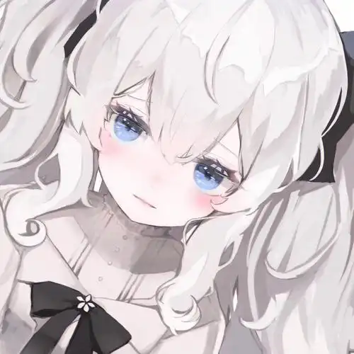 白色系动漫女生头像