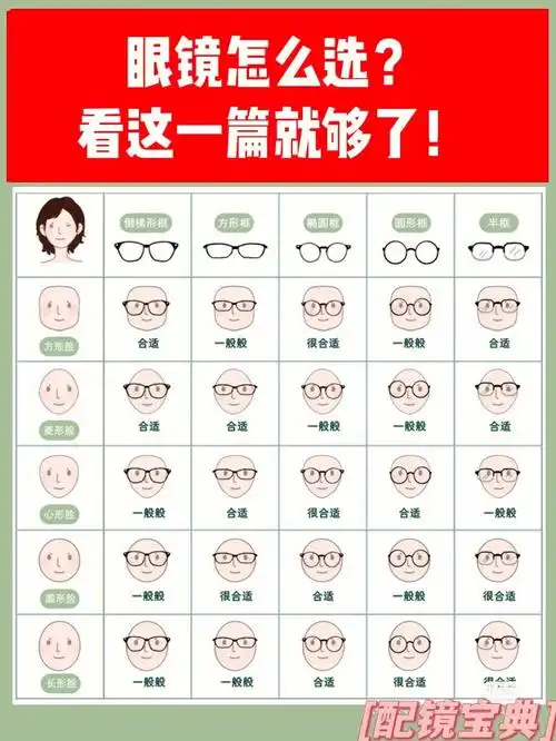 92根据脸型选眼镜看这一篇就够了