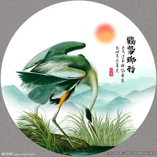 圆形装饰画图片