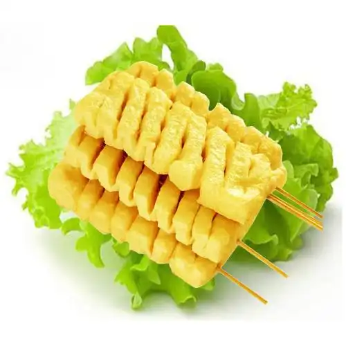 豆排100串新鲜冷冻水煮豆腐干泡串麻辣烫火锅豆腐串兰花串关东煮 尝鲜