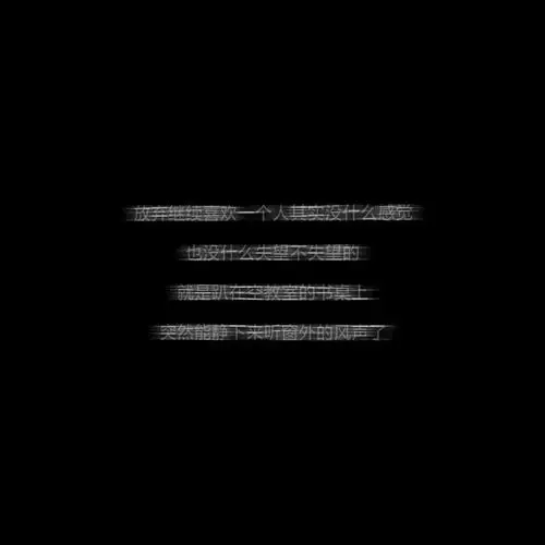 自制壁纸- 朋友圈文案/黑色背景图/长短句情话文字/备忘录句子/涤影