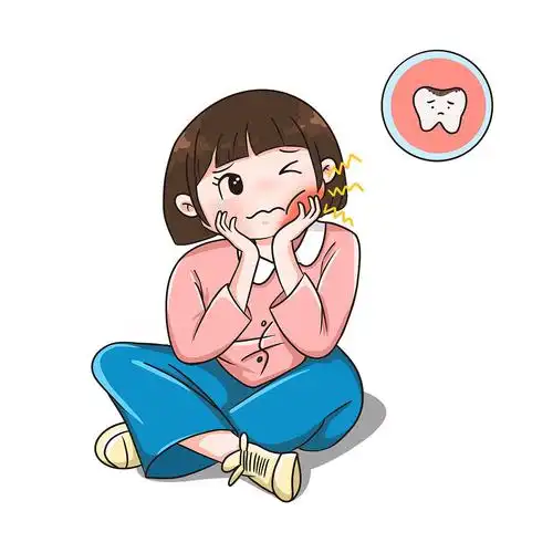 卡通爱牙日牙疼女孩人物元素gif动态图爱牙日牙齿元素[gif]gif下载