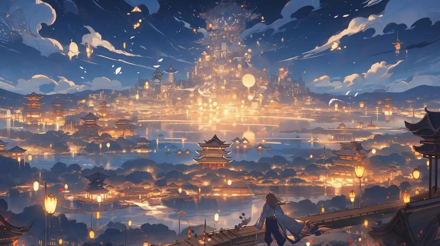 古城‖富丽堂皇 有些玄幻风的古风壁纸 感觉很好 冷色调 欢迎评论