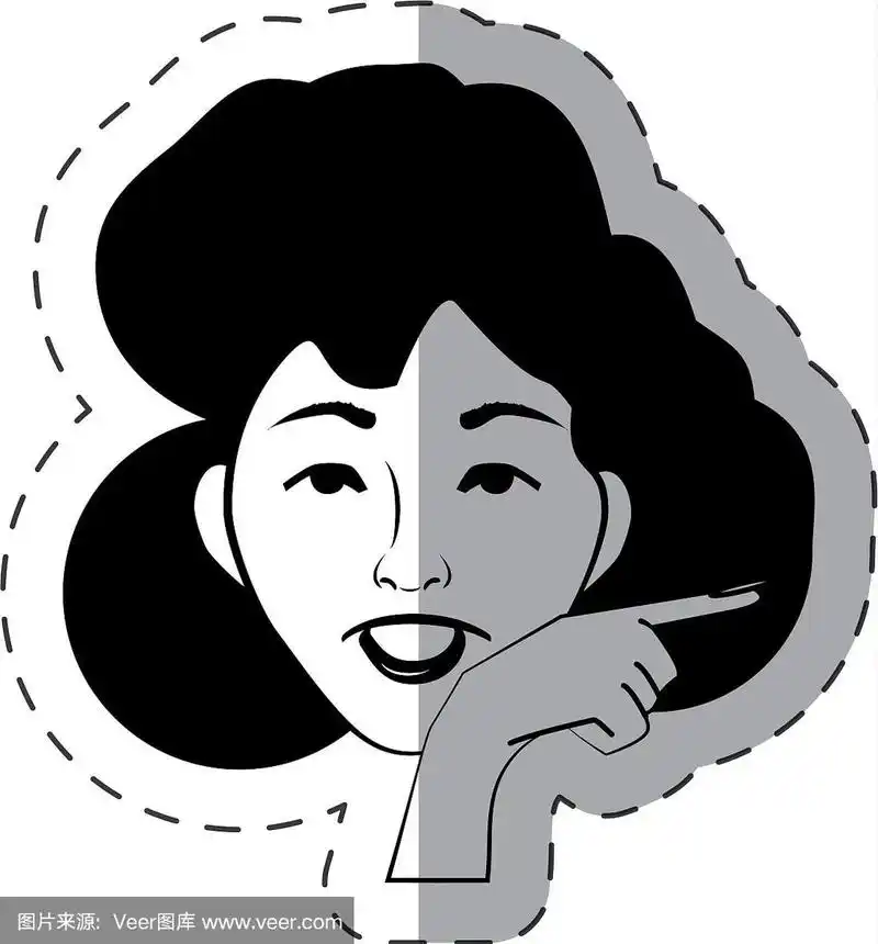 人像女性表情脸