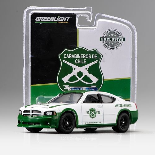绿光 1/64 greenlight 合金汽车模型 2006款道奇战马   智利警车