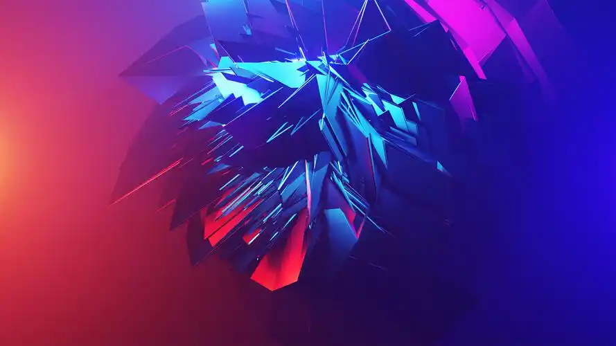 3d未来设计炫彩抽象三维立体图形背景