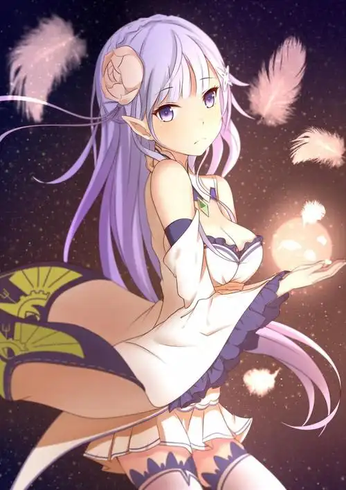 从零开始的异世界生活爱蜜莉雅羽毛,高清图片,手机壁纸