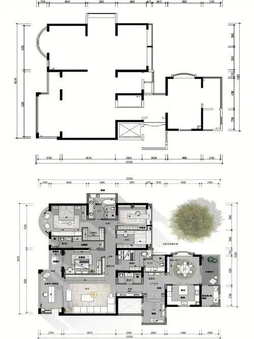 首发户型优化大平层这样设计更有豪宅感