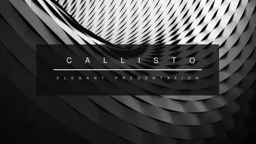 黑白简约创意时尚通用动态ppt模板素材方案