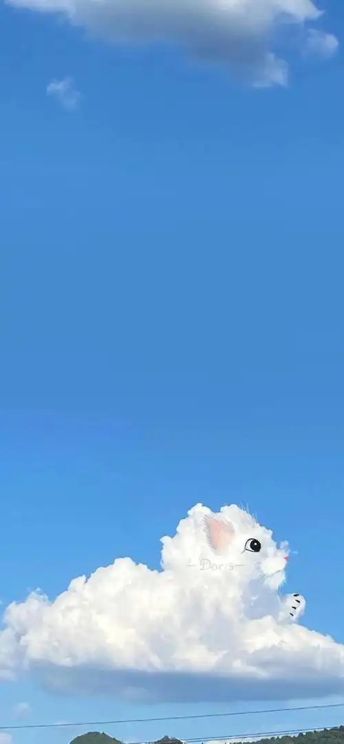 蓝天白云壁纸|生活明朗,秋日可爱