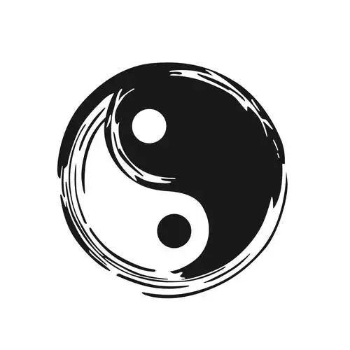 太极八卦图阴阳图案创意精雕家居艺术装饰墙贴