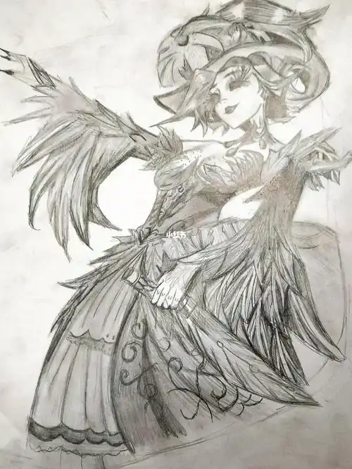 夫人真的好大#第五人格  #第五人格红夫人  #画  #手绘