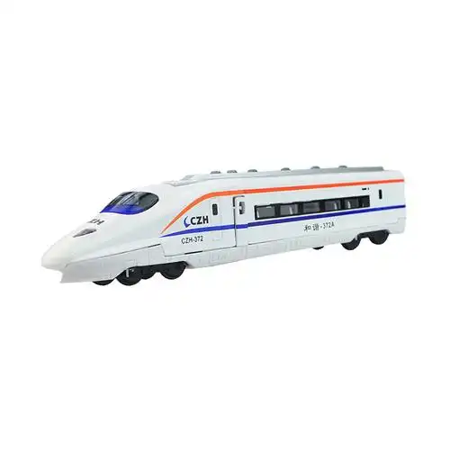 彩珀和谐号高铁动车火车合金车模模型玩具3-4-6惯性