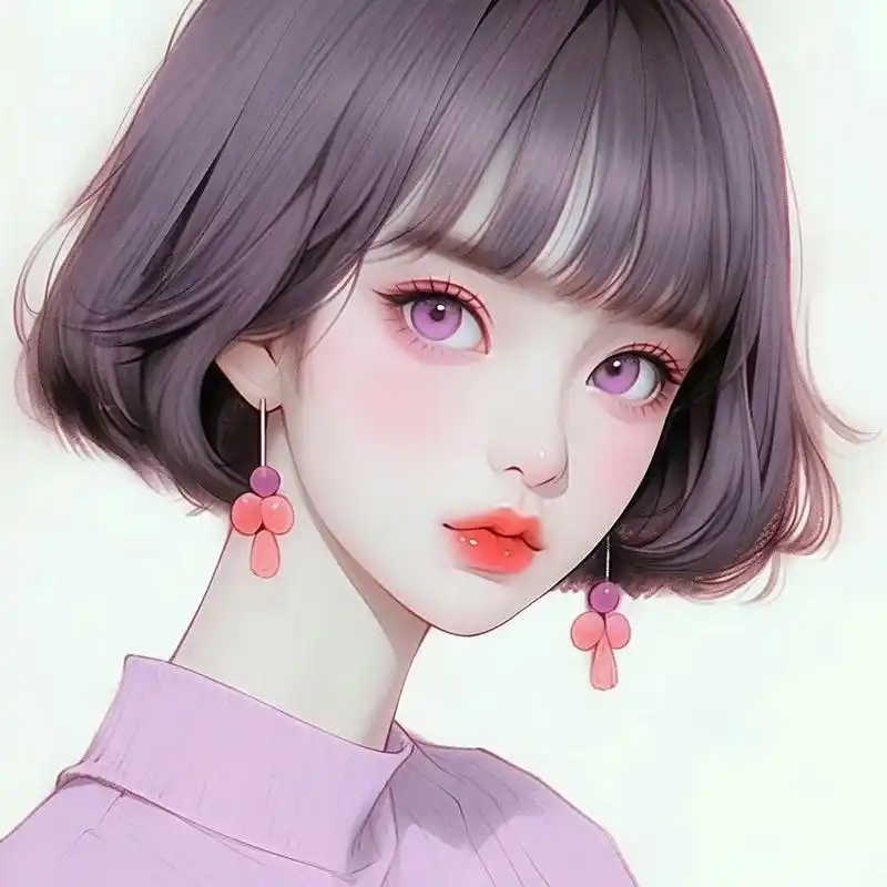 动漫头像和壁纸# 气质短发女生头像,喜欢的记得领取哦.