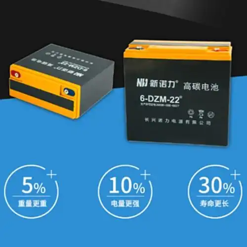 新诺力全新高碳电池电动车三轮车改装电摩高性能大容量电瓶