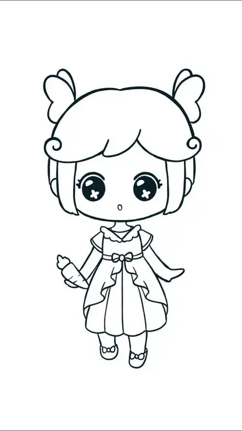 简笔画小马宝莉卡通女孩公主柔柔画画教程