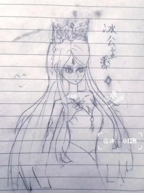 瞎画了个冰公主求求改画