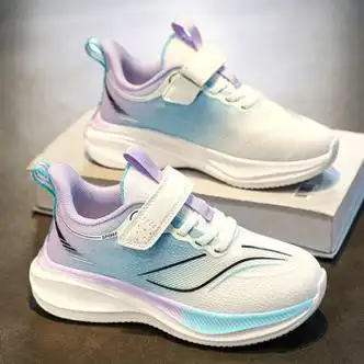 李宁氢云飞电3女童跑步鞋儿童9女孩10大童超轻跑鞋12岁初中学生运动鞋