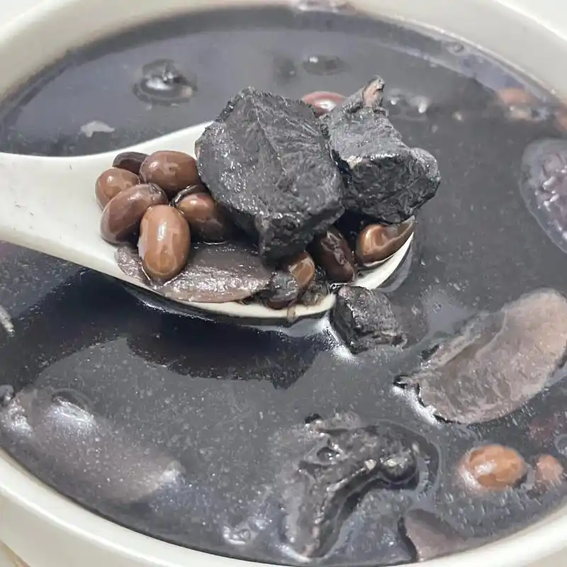 97黑芝麻黑豆瘦肉汤 滋补养颜汤 补血益气 滋补肝肾 养黑发 适合