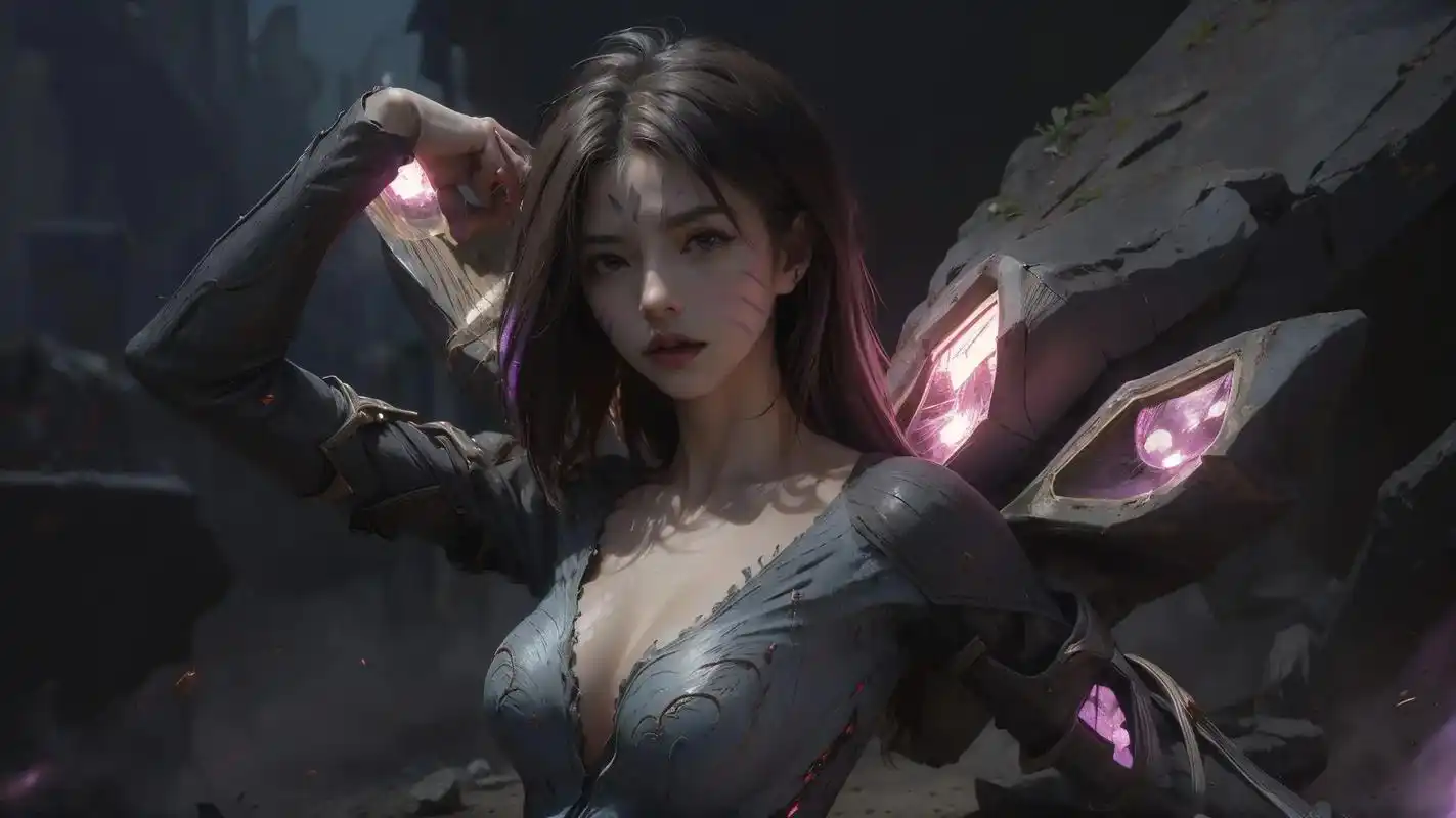 虚空之女   卡莎#卡莎 #英雄联盟 #高清壁纸 #二次元 - 抖音