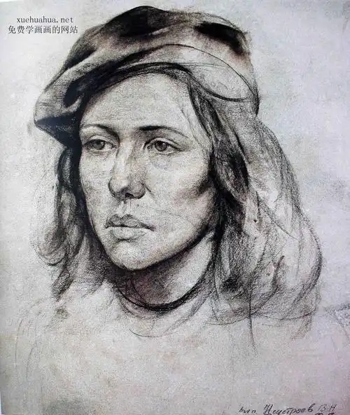 列宾学院素描人像欣赏